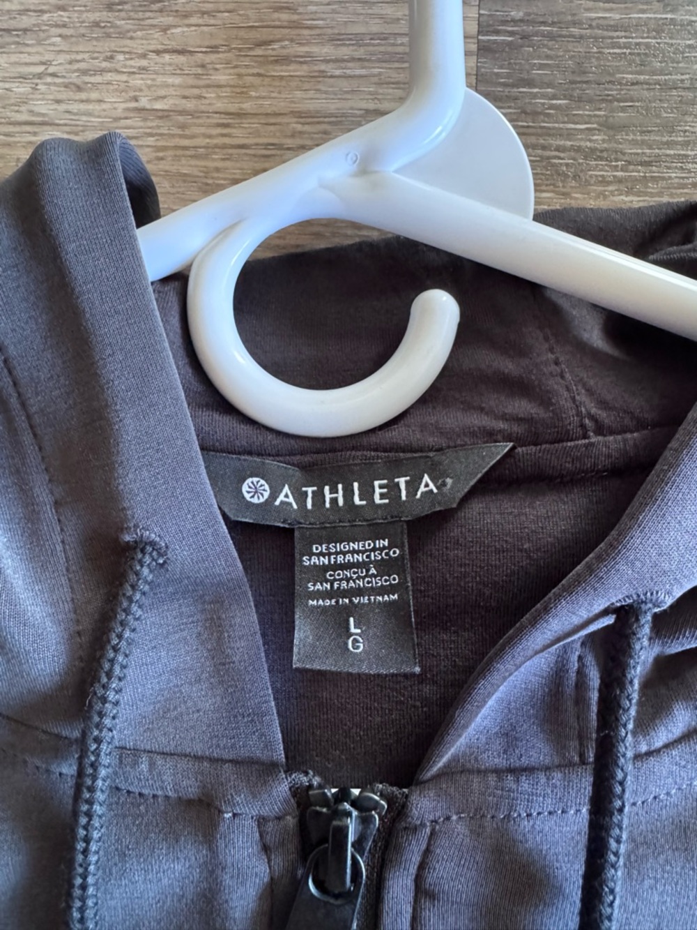 ATHLETA SEASOFT BUBBLE HEM FULL ZIP - Picture 6 of 8